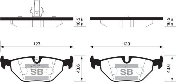 FI.BA FBP2162 - Тормозные колодки, дисковые, комплект autodnr.net