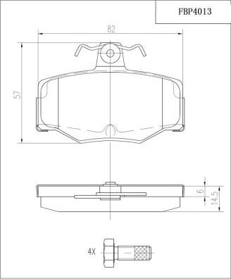 FI.BA FBP4013 - Гальмівні колодки, дискові гальма autocars.com.ua