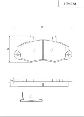 FI.BA FBP4032 - Гальмівні колодки, дискові гальма autocars.com.ua