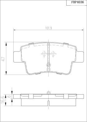 FI.BA FBP4036 - Гальмівні колодки, дискові гальма autocars.com.ua