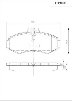 FI.BA FBP4062 - Гальмівні колодки, дискові гальма autocars.com.ua