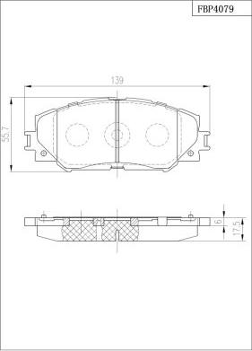 FI.BA FBP4079 - Гальмівні колодки, дискові гальма autocars.com.ua