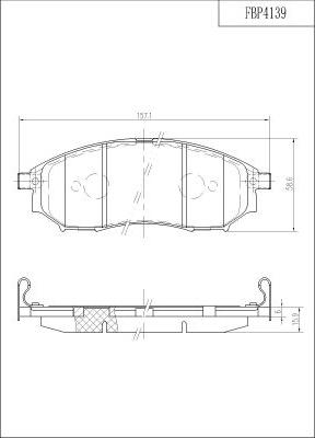 FI.BA FBP4139 - Гальмівні колодки, дискові гальма autocars.com.ua