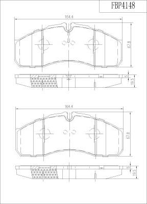 FI.BA FBP4148 - Гальмівні колодки, дискові гальма autocars.com.ua