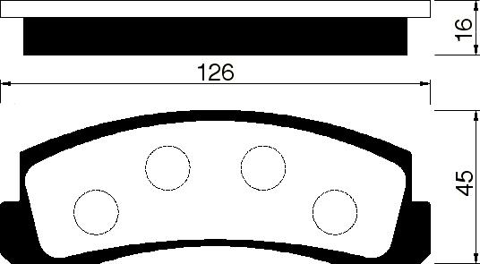 FI.BA FBP4154 - Тормозные колодки, дисковые, комплект autodnr.net