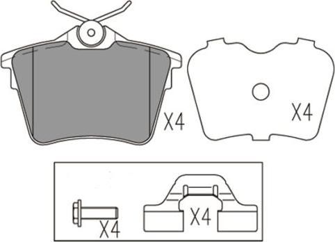 FI.BA FBP4172 - Тормозные колодки, дисковые, комплект autodnr.net