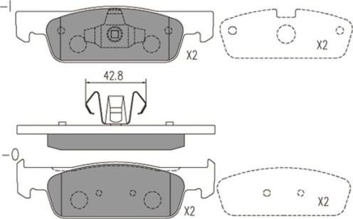 FI.BA FBP4177 - Гальмівні колодки, дискові гальма autocars.com.ua