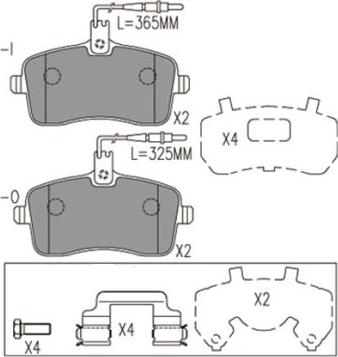 FI.BA FBP4182 - Гальмівні колодки, дискові гальма autocars.com.ua