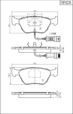 FI.BA FBP4236 - Гальмівні колодки, дискові гальма autocars.com.ua