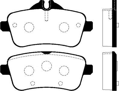 FI.BA FBP4361 - Тормозные колодки, дисковые, комплект autodnr.net