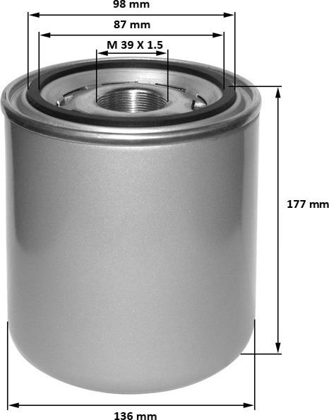 FIL Filter ZP 3916 - Патрон осушителя воздуха, пневматическая система autodnr.net