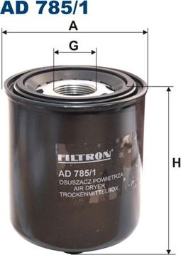 Filtron AD785/1 - Патрон осушувача повітря, пневматична система autocars.com.ua