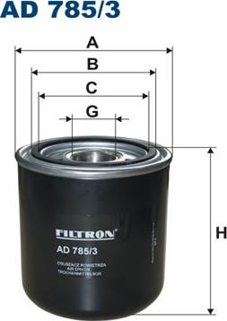 Filtron AD785/3 - Патрон осушувача повітря, пневматична система autocars.com.ua