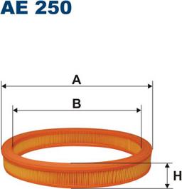 Filtron AE250 - Воздушный фильтр avtokuzovplus.com.ua