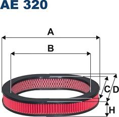 Filtron AE320 - Повітряний фільтр autocars.com.ua