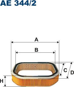 Filtron AE344/2 - Воздушный фильтр autodnr.net