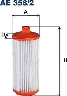 Filtron AE 358/2 - Повітряний фільтр autocars.com.ua