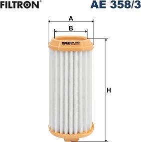Filtron AE 358/3 - Повітряний фільтр autocars.com.ua