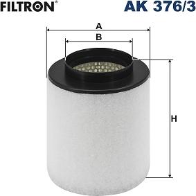Filtron AK 376/3 - Повітряний фільтр autocars.com.ua