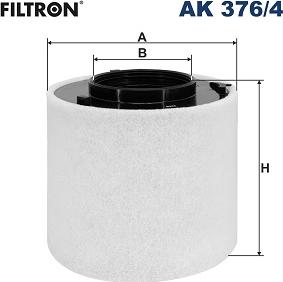 Filtron AK 376/4 - Повітряний фільтр autocars.com.ua