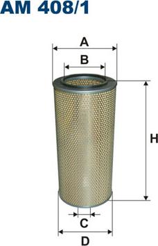 Filtron AM408/1 - Повітряний фільтр autocars.com.ua