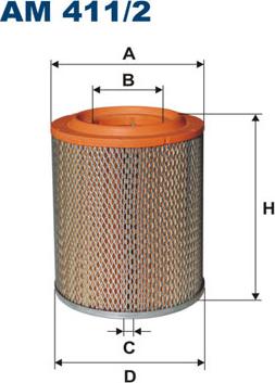 Filtron AM411/2 - Повітряний фільтр autocars.com.ua