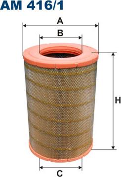 Filtron AM416/1 - Воздушный фильтр avtokuzovplus.com.ua