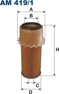 Filtron AM419/1 - Воздушный фильтр autodnr.net