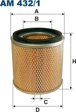 Filtron AM432/1 - Повітряний фільтр autocars.com.ua