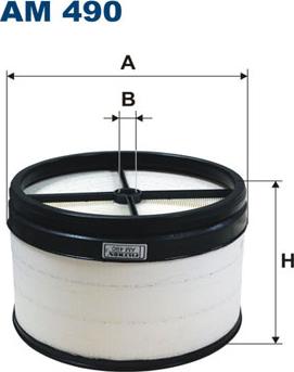 Filtron AM490 - Повітряний фільтр autocars.com.ua