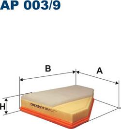 Filtron AP003/9 - Воздушный фильтр avtokuzovplus.com.ua