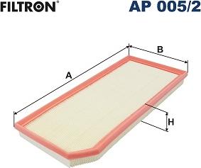 Filtron AP 005/2 - Повітряний фільтр autocars.com.ua