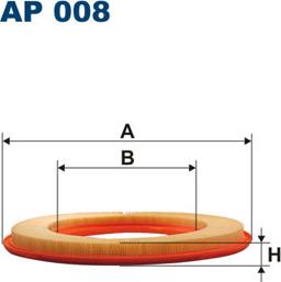 Filtron AP008 - Повітряний фільтр autocars.com.ua