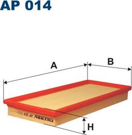 Filtron AP014 - Повітряний фільтр autocars.com.ua