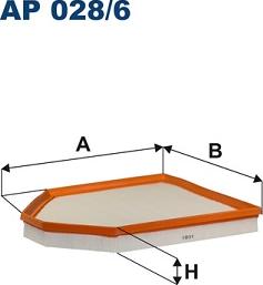 Filtron AP028/6 - Повітряний фільтр autocars.com.ua