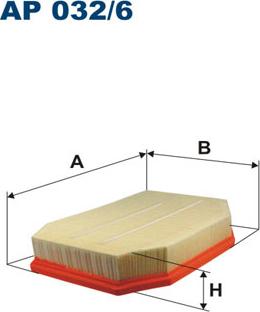 Filtron AP032/6 - Повітряний фільтр autocars.com.ua