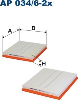Filtron AP034/6-2x - Повітряний фільтр autocars.com.ua