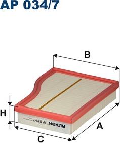 Filtron AP 034/7 - Повітряний фільтр autocars.com.ua
