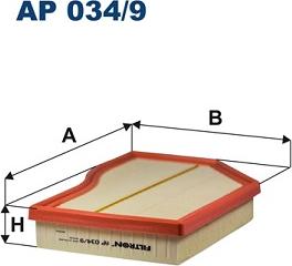 Filtron AP 034/9 - Повітряний фільтр autocars.com.ua