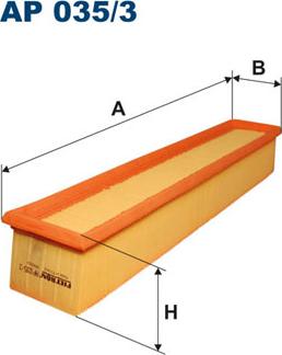 Filtron AP035/3 - Воздушный фильтр avtokuzovplus.com.ua