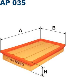 Filtron AP035 - Воздушный фильтр autodnr.net