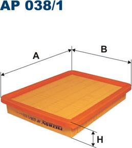 Filtron AP038/1 - Воздушный фильтр avtokuzovplus.com.ua