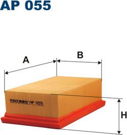 Filtron AP055 - Повітряний фільтр autocars.com.ua