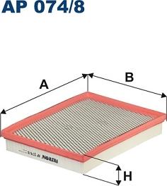 Filtron AP 074/8 - Воздушный фильтр avtokuzovplus.com.ua