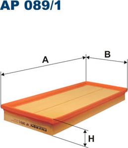 Filtron AP089/1 - Повітряний фільтр autocars.com.ua