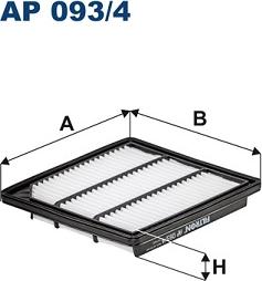 Filtron AP093/4 - Повітряний фільтр autocars.com.ua