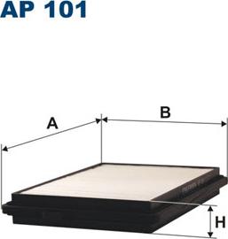 Filtron AP101 - Повітряний фільтр autocars.com.ua