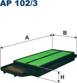 Filtron AP102/3 - Воздушный фильтр autodnr.net