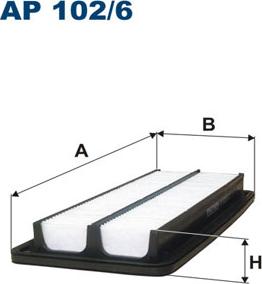 Filtron AP102/6 - Повітряний фільтр autocars.com.ua