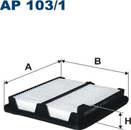 Filtron AP103/1 - Повітряний фільтр autocars.com.ua